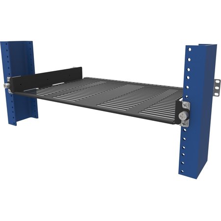 RACK SOLUTIONS 2Post Sliding Half Shelf, 30Lb Capacity 115-4779